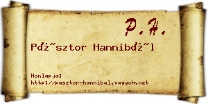 Pásztor Hannibál névjegykártya